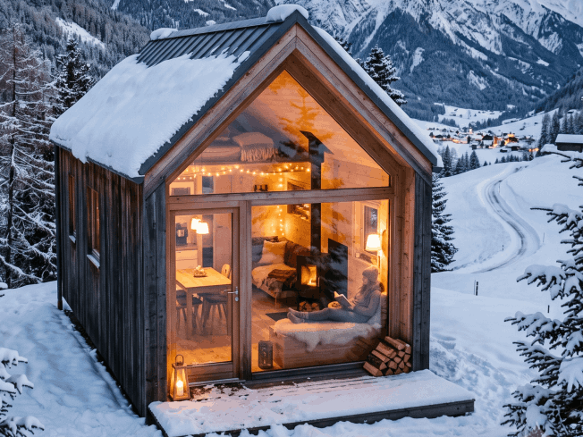 Chalet in den Schweizer Bergen